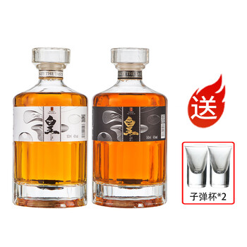 可乐桶baraka洋酒威士忌酒苏格兰进口40度烈酒白兰地基酒组合装酒杯