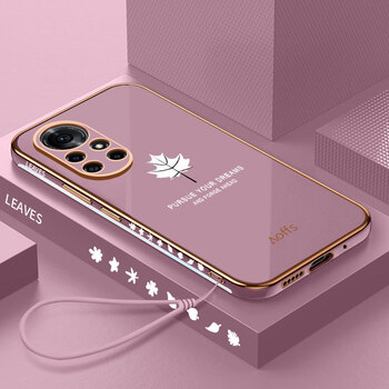 莱卡凡枫叶华为nova8pro手机壳电镀软壳超薄全包镜头nova8pro保护套防