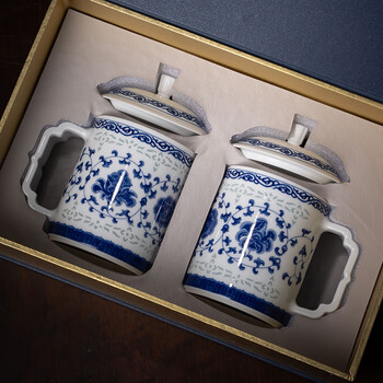 青花玲珑茶杯价格报价行情- 京东