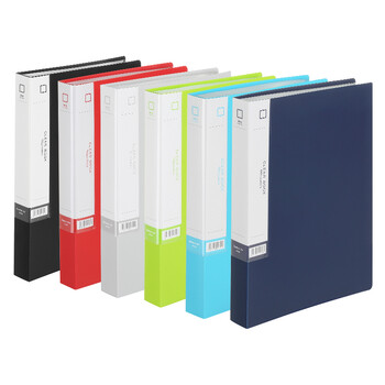 齐心(Comix)A4/60页资料册 文件活页收纳册 插袋档案文件夹 办公用品 明兰A3306