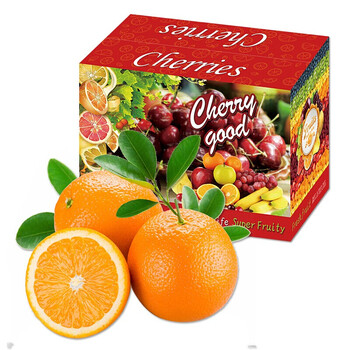 新鲜水果礼盒美国新奇士橙子8个装 进口水果 单果约250g