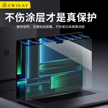 帝伊工坊磁吸屏幕膜适用苹果笔记本电脑保护膜高清膜于Macbook Air13 (A1446/A1369)超清屏幕贴膜