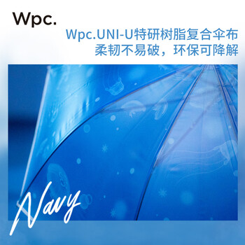 Wpc.雨伞新江之岛水族馆联名折叠伞日本高颜值透明可爱加固结实雨具