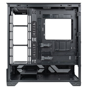 瓦尔基里（VALKYRIE）VK03 BLACK 黑色 ATX 游戏电脑台式机箱 支持360水冷 6.2吋触摸屏 270°海景房