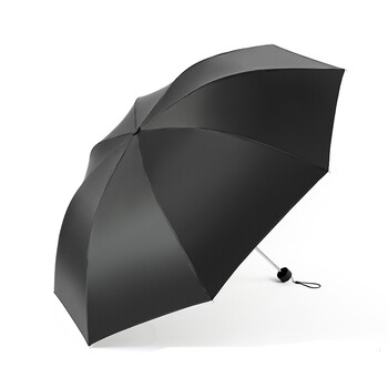 天堂金色雨季全遮光黑丝黑胶三折晴雨伞34156E(57cm*8K) 天堂金色雨季全遮光黑丝黑胶三折晴雨伞34156E(57cm*8K)