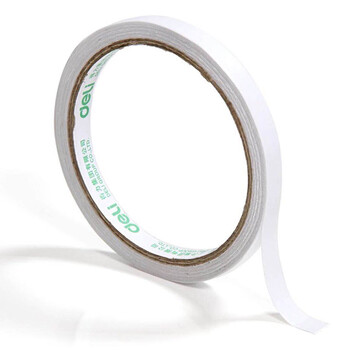 得力（deli）高粘性棉纸双面胶带 强力双面胶 办公用品 （12mm*10y）20卷  30405