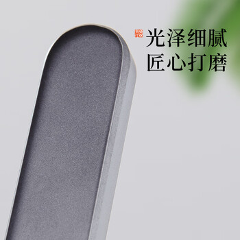 梅林笔庄琉璃镇尺镇纸书法国画镇纸毛笔压纸石压书压条笔搁笔托中国风水晶玻璃摆件文房四宝黑白渐变色单支