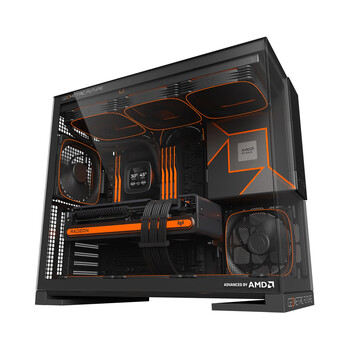几何未来（GeometricFuture）Model5悟空电脑机箱 AMD 信仰版(EATX主板/5090/4090显卡/420/360冷排/海景房/TypeC)/AMD 9800X3D