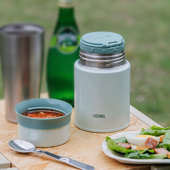 膳魔师（THERMOS）焖烧杯316高真空不锈钢520ml焖烧罐保温饭盒保温桶TCLD-520S PL