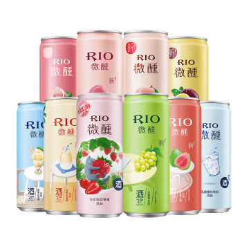 锐澳（RIO）预调 鸡尾酒 果酒 微醺全家福 330ml*10罐（10种口味）