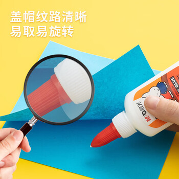 晨光（M&G）可水洗学生手工DIY白胶40g美术课木板手账高粘性白乳胶水颜色随机MF7201 1瓶装