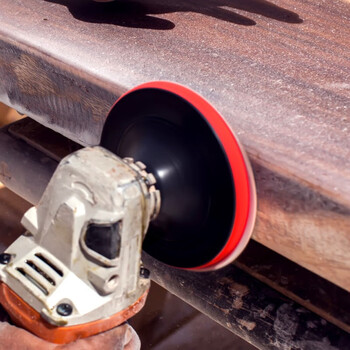 卡夫威尔电钻角磨机抛光打磨盘模头圆形砂纸粘盘(带螺杆)100mm YS3907