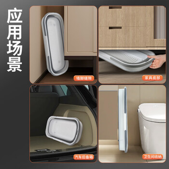 百家好世 可折叠拖把桶25L平板拖把长方形桶拖地水桶家用加厚大墩布桶