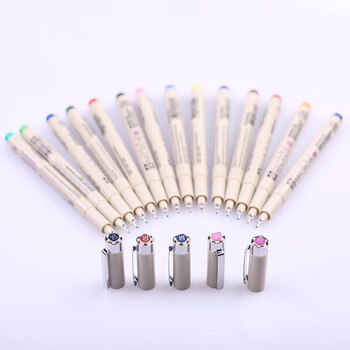 樱花（SAKURA）彩色针管笔勾线笔 05号0.45mm(棕色) 日本进口签字笔绘图水笔 学生儿童美术绘画描边手绘设计