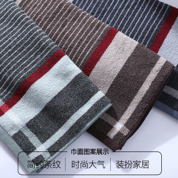 金号毛巾纯棉100%纯棉洗脸毛巾全棉吸水面巾A类运动毛巾3条加厚装