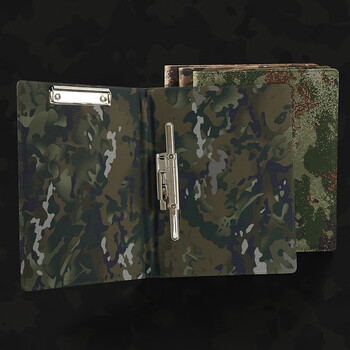 旭辰文具迷彩丛林A4报告夹呈阅件夹文件传阅夹板夹双夹折页教导员辅导兵哥哥会议合同资料夹纸可定制LOGO