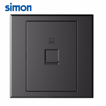 SIMON西蒙六类网络插座面板 E3系列电脑插座 305218 荧光灰色