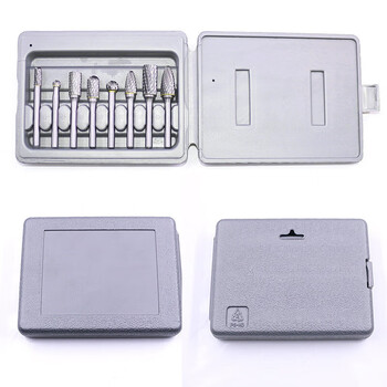 米茨 钨钢磨头硬质合金旋转锉刀8件套装双槽金属木雕抛光合金打磨头MJ-XZC-612ZH-8 双齿8件套-精品盒装 米茨 钨钢磨头硬质合金旋转锉刀8件套装双槽金属木雕抛光合金打磨头MJ-XZC-612ZH-8 双齿8件套-精品盒装