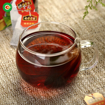 七彩雲南茶叶 普洱茶 熟茶 醇香袋泡茶100g/50袋 线下同款