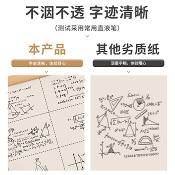 西玛分区草稿本草稿纸中小学生空白加厚数学练习演算纸16K/38张 5本装学习神器