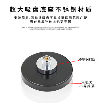 福为胜 GSM基站天线 全向高增益 36DBI增强发射 SMA/BNC/N/TNC吸盘天线 大吸盘 FWS-JZ SMA公头 1米