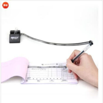 得力(deli)6791 0.5子弹头 台笔 固定桌笔 中性笔带线粘贴桌子签字笔桌面写字笔 24支/1盒装 得力(deli)6791 0.5子弹头 台笔 固定桌笔 中性笔带线粘贴桌子签字笔桌面写字笔 24支/1盒装