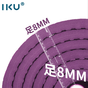 IKU初学者瑜伽垫加厚加宽加长防滑专业运动健身隔音垫子80*8mm紫色