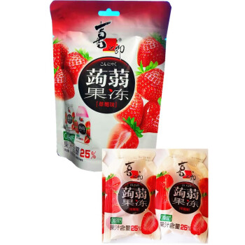喜之郎蒟蒻果冻休闲零食 (120g蒟蒻果冻草莓味 X3袋