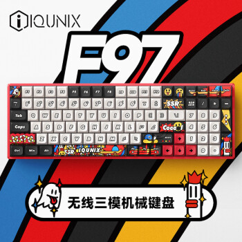 IQUNIX F97-涂鸦日记-红 机械键盘 三模热插拔客制化键盘 无线蓝牙游戏键盘 100键电脑键盘 TTC金粉轴无光版999.00元