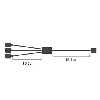 佳翼（JEYI）风扇ARGB一分三延长线 神光同步集线器 ARGB 5V拓展线 ARGB-HUB13