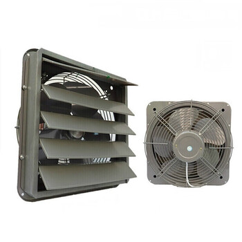 排风扇换气扇16寸百叶窗式墙式工业排气扇 强力网罩轴流风机防雨