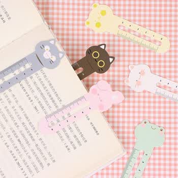 TaTanice纸质书签标尺 学生可爱书页夹创意动物迷你小奖品翻书夹文具用品毕业送同学老师伴手礼生日礼物