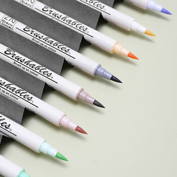 吴竹（KURETAKE）7700同色深浅双色双头刷头笔软头笔水彩笔手账笔Brush单支MS-7700-052水彩笔