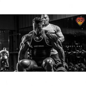 狼天影鹿晨辉海报墙贴画健身房宿舍健美先生肌肉男励志墙上床头贴纸