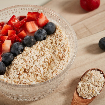 红色拖拉机 澳大利亚进口即食免煮亚麻籽燕麦片冲饮谷物 500g*2袋