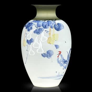 景德镇瓷器花瓶手绘品牌及商品- 京东
