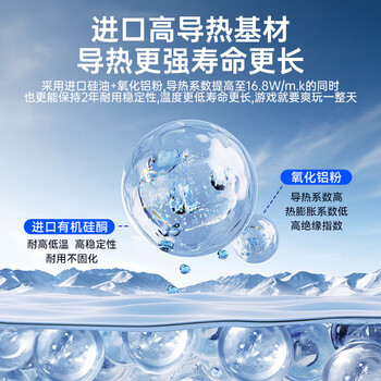 绿巨能（llano）硅脂散热导热CPU芯片主机笔记本电脑显卡液态硅胶膏系数13.8（W/m·K）2g*1 