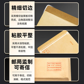 晨光（M&G）DL加厚牛皮纸信封信纸简约邮局B6信封袋增值税发票工资袋AGWN8532 20个/包