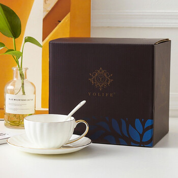 友来福咖啡杯套装 北欧式简约轻奢办公室骨质陶瓷南瓜6杯碟乔迁礼物 友来福咖啡杯套装 北欧式简约轻奢办公室骨质陶瓷南瓜6杯碟乔迁礼物