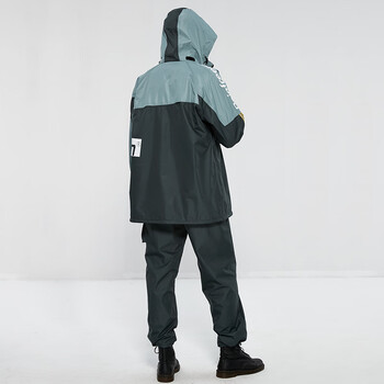 琴飞曼雨衣雨裤分体套装男女款全身防雨外套外卖骑手电动车雨披净空蓝XL