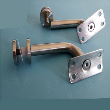 玻璃连接片 不锈钢玻璃墙托 楼梯扶手支架不锈钢立柱配件玻璃扶手 201