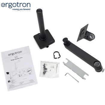 爱格升（Ergotron）NX显示器支架臂笔记本支架桌面升降屏幕支架34英寸显示器增高架（45-669-224）哑光黑