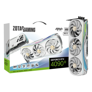 索泰（ZOTAC）GeForce RTX 4090 D 24GB GDDR6X AMP AIRO 月白 DLSS3 黑神话悟空 独立显卡台式电脑游戏显卡