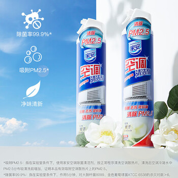 家安（HomeAegis） 空调除菌清洁剂挂机(纯净栀子)360ml 清洁除菌去污去异味