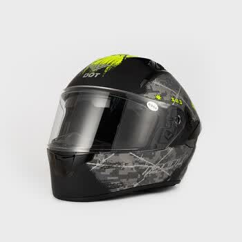 电动摩托车头盔男机车碳纤维全盔全覆式女双镜片防雾装备四季通用 哑