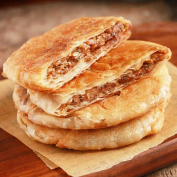 黑椒牛肉馅饼12片酥皮馅饼手抓饼家用速食儿童早餐饼半成品12片300g4