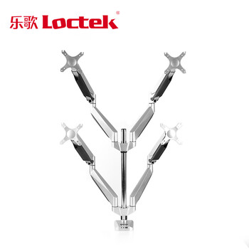 LOCTEK乐歌显示器支架旋转升降10-27英寸 D7Q四屏支承重2-9KG