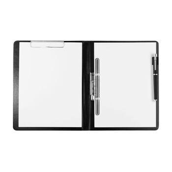 金得利A4多功能文件夹双强力夹皮质经理秘书房产销售夹资料夹签约本高档商务会议文件合同夹板黑色AF1802 金得利A4多功能文件夹双强力夹皮质经理秘书房产销售夹资料夹签约本高档商务会议文件合同夹板黑色AF1802