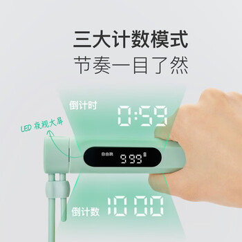 Keep跳绳成人计数燃脂减肥专用暴瘦健身学生中考考试-绿色大球两用