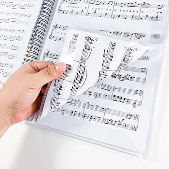 金得利 30页 A3乐谱夹钢琴谱夹册可修改曲谱夹文件夹谱夹子吉他谱夹册琴谱夹 黑色 CF222